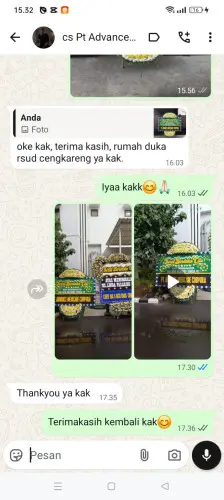 Testimonial Papan Bunga Pernikahan ciladaeun