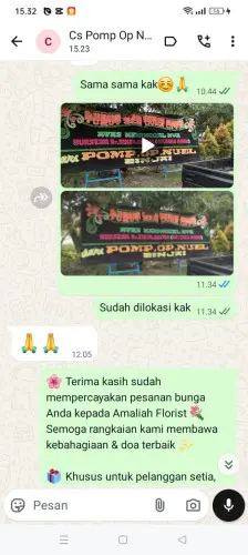 Testimonial Papan Bunga ciladaeun