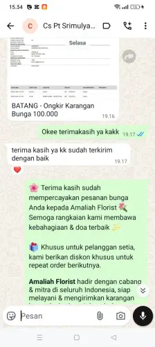 Testimonial Papan Bunga ciladaeun