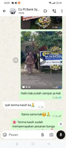 Testimonial Papan Bunga ciladaeun